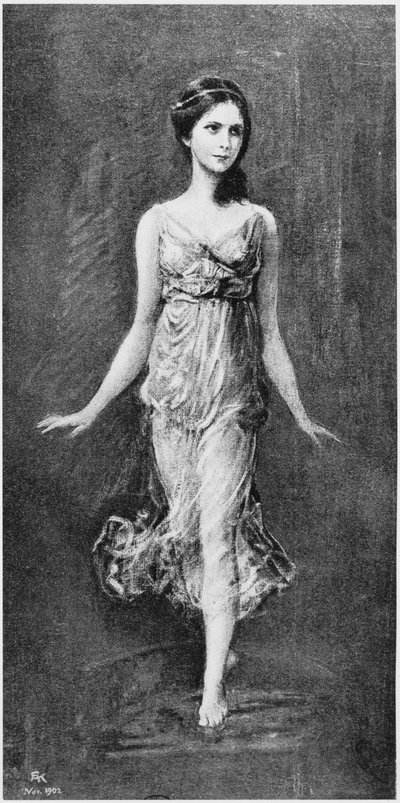 Isadora Duncan (1877-1927) novembre 1902 - Frederich August Kaulbach